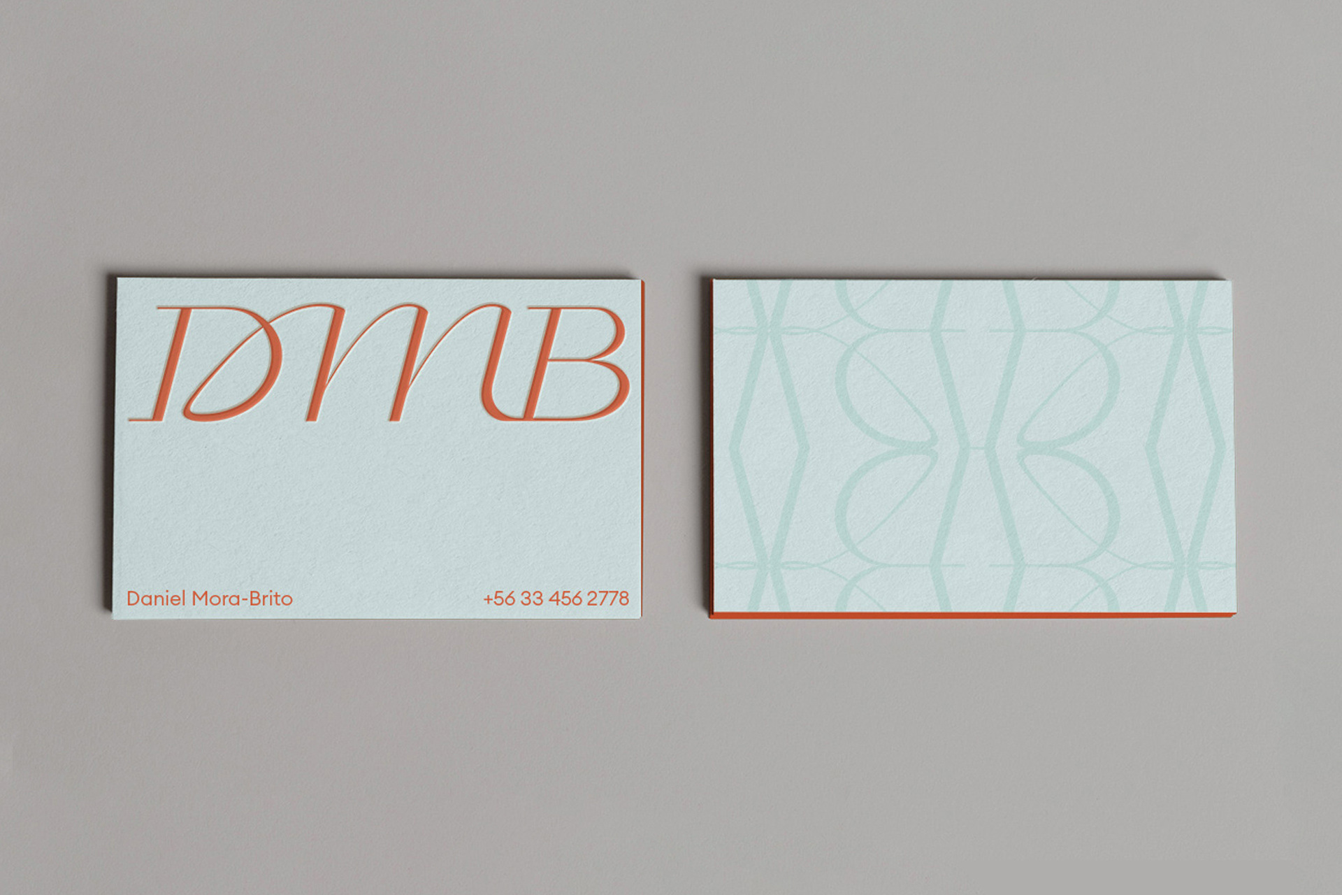 Monogram for Daniel Mora Brito. Designed by Camila Curiel. Graphic Designer.