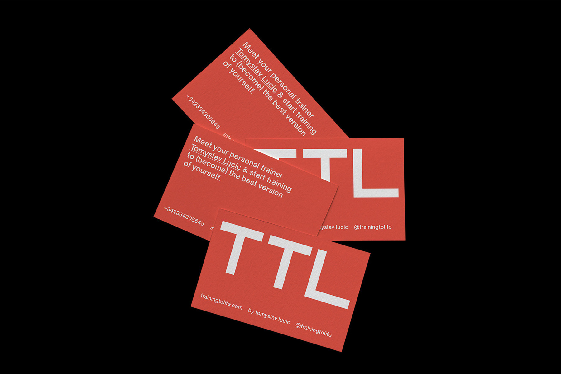 Training to Life, branding, camila curiel. visual identity for Tomyslav Lucic