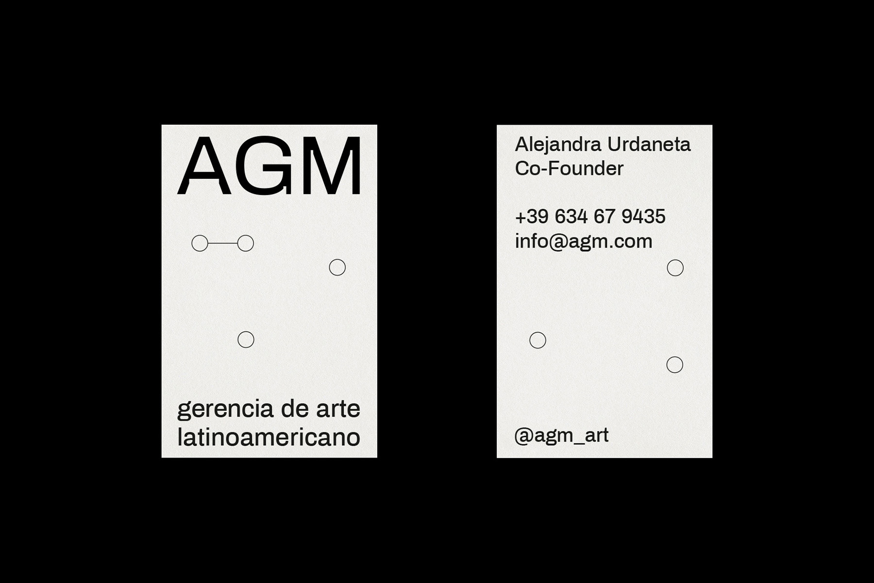 Branding for AGM Art Management, @agmgroup.art Caracas, Madrid. By Camila Curiel Visual Designer